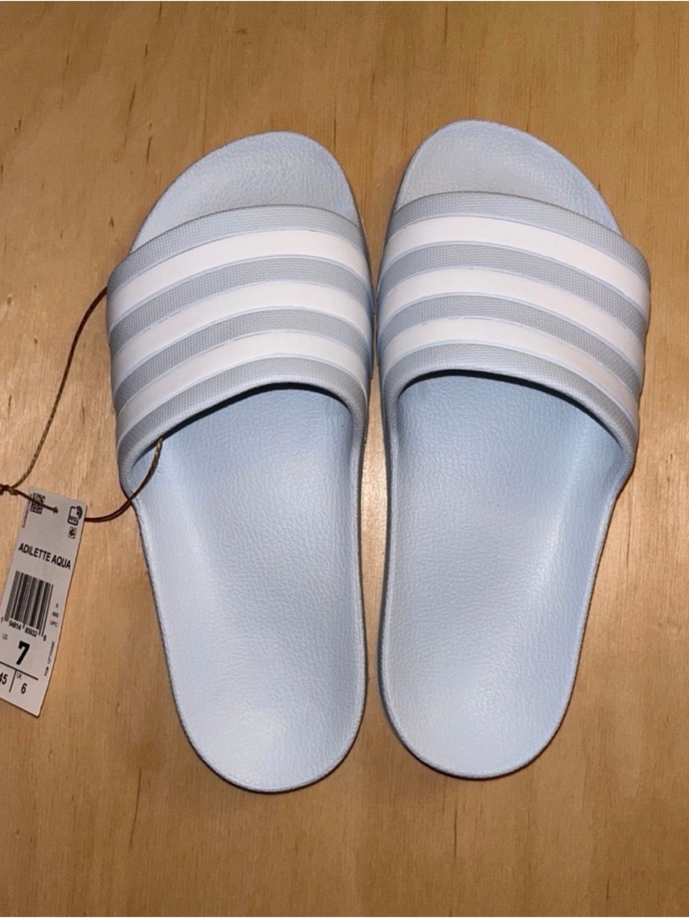 Adidas Adilette Halo Blue Slides, 7 - Picture 8 of 8
